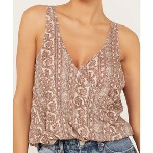 Free PeopleTwisted Cross OverTank Top Size Small NWT!